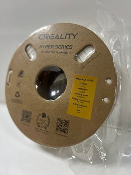 Катушка Hyper PLA-пластика Creality 1.75 мм 1.0кг., белый