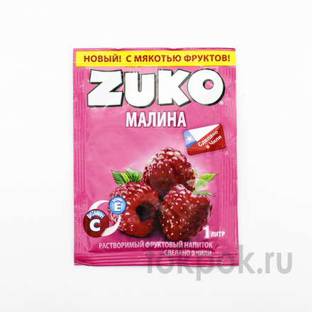 Растворимый напиток Zuko со вкусом малины, 25 гр