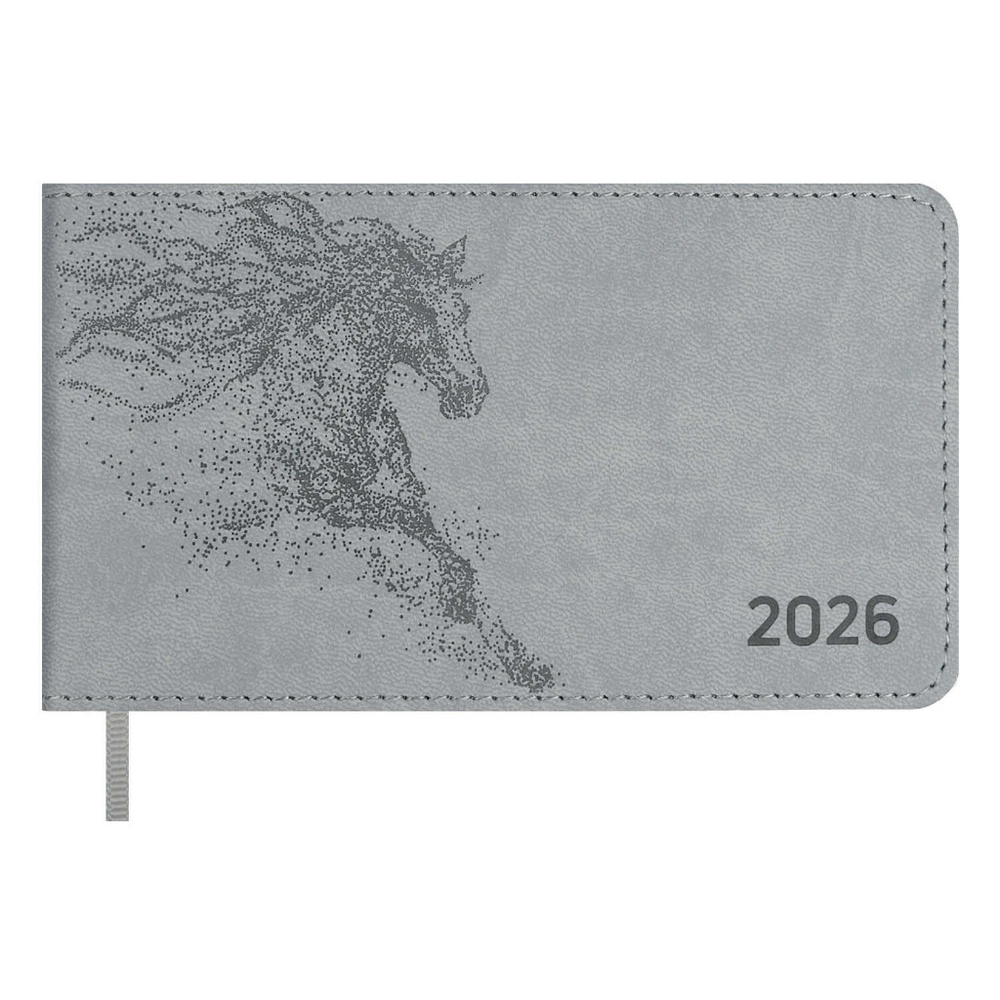 Еженедельник 2026 г. датированный 150*87 мм ЭСКАЛАДА Серый (70400)