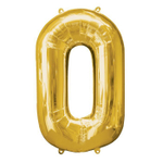 Воздушный шар фольгированный 102 см. «Цифра» надут гелием.