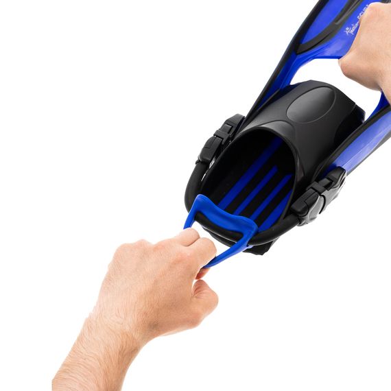 Ласты с открытой пяткой Marlin Scuba (Elastic Bungee Strap) синие