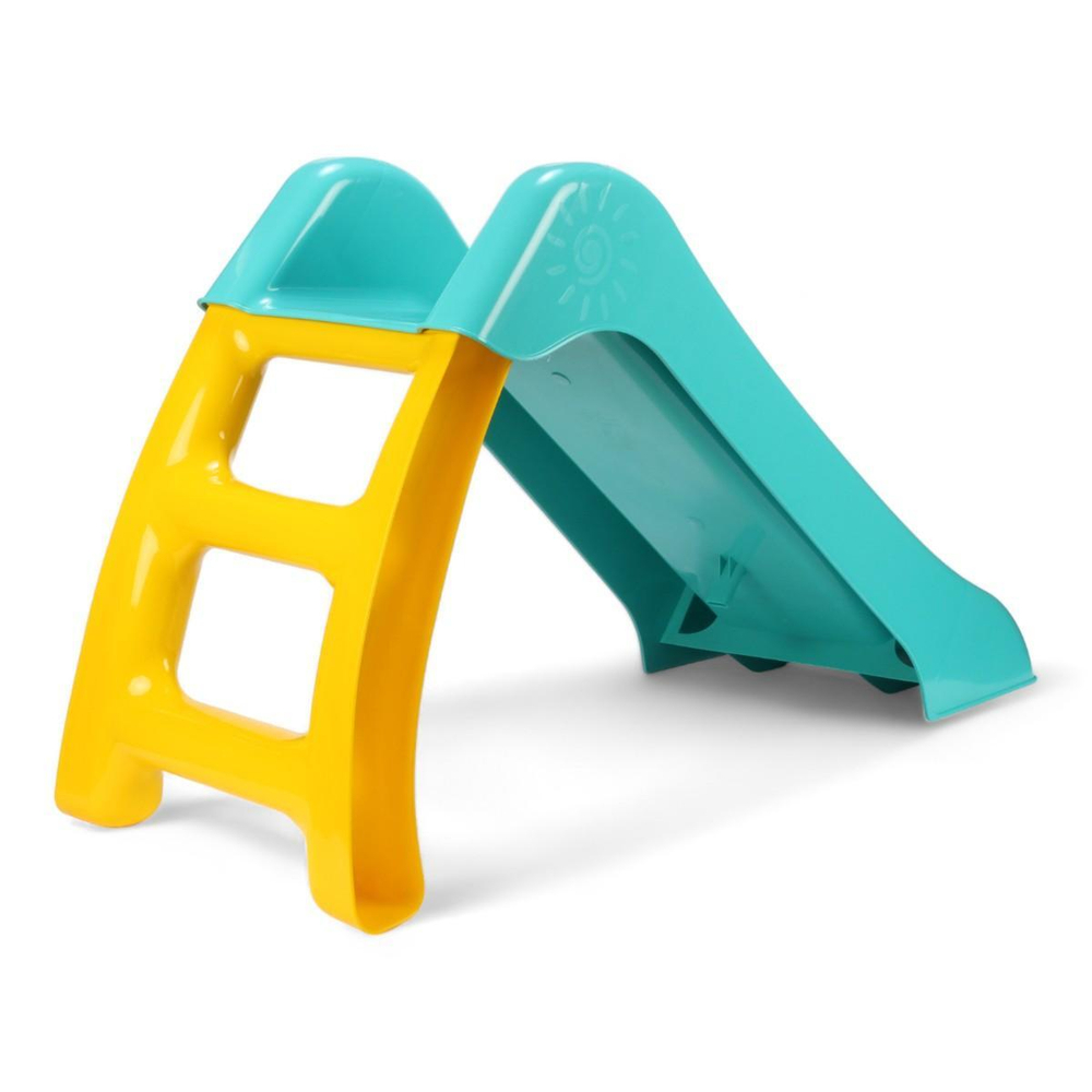 Горка детская 70 см, бирюза/желтый