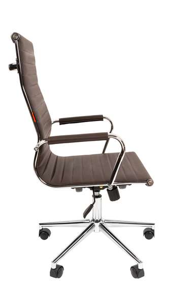 Офисное кресло Chairman 755 экопремиум коричневый