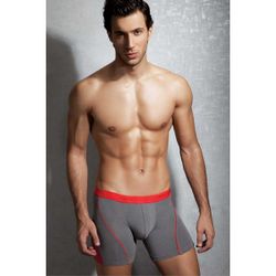 Мужские трусы боксеры темно-серые с красным Doreanse 1754