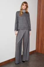 21948 Джемпер женский (серый меланж)