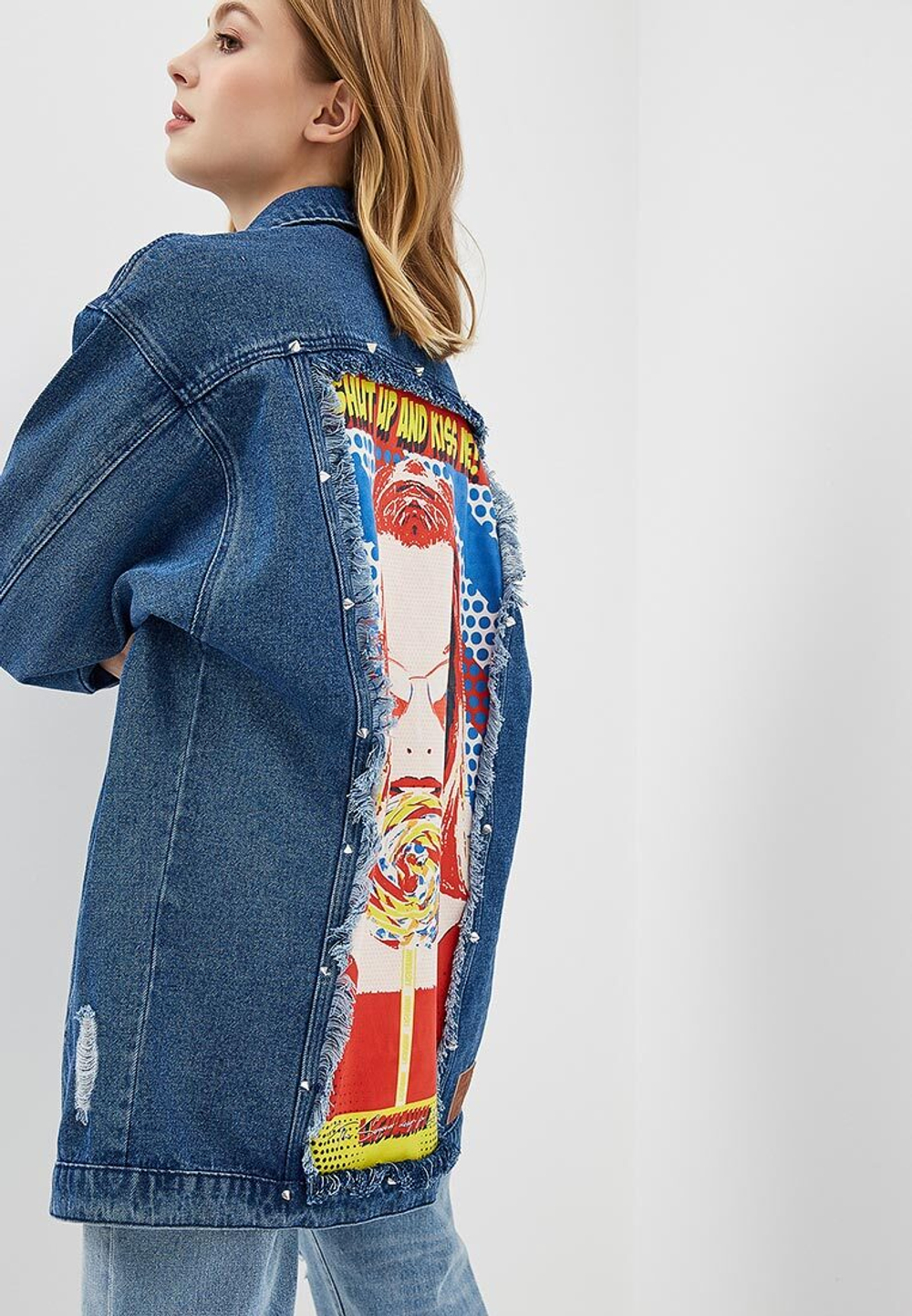 LIGVIANNI Джинсовая куртка Denim Jacket Shut Up And Kiss Me