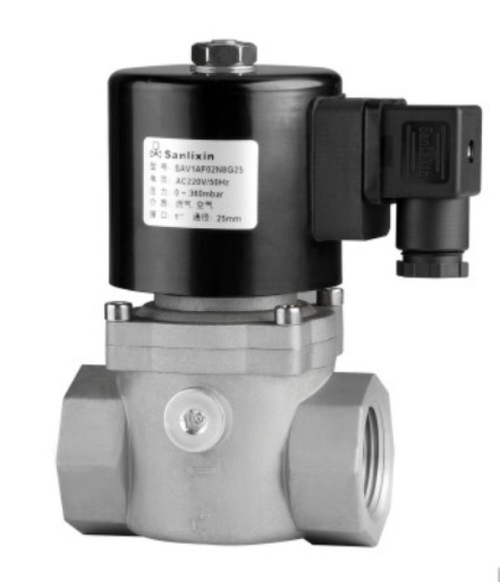 Соленоидный вентиль прямого действия SANLIXIN 1  " NC (ZS1AF02N7J40, plastic, 0-6 bar, 220V)