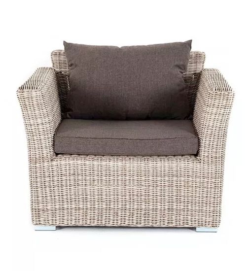 "Капучино" кресло из искусственного ротанга, цвет бежевый