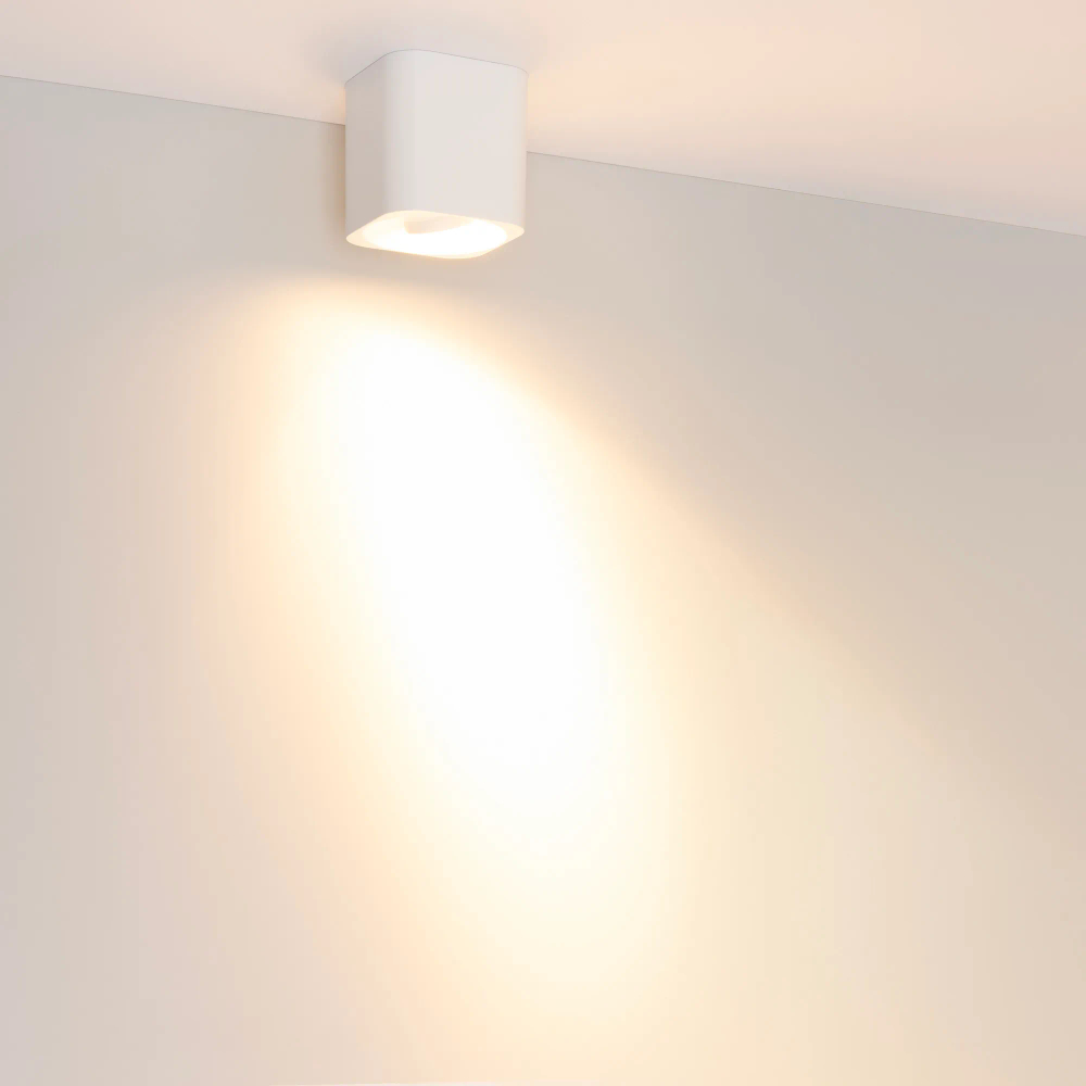 Светильник SP-ACENTO-S95x95-10W Warm2700 (WH, 20-45 deg, 230V) (Arlight, IP20 Металл, 5 лет) 055748