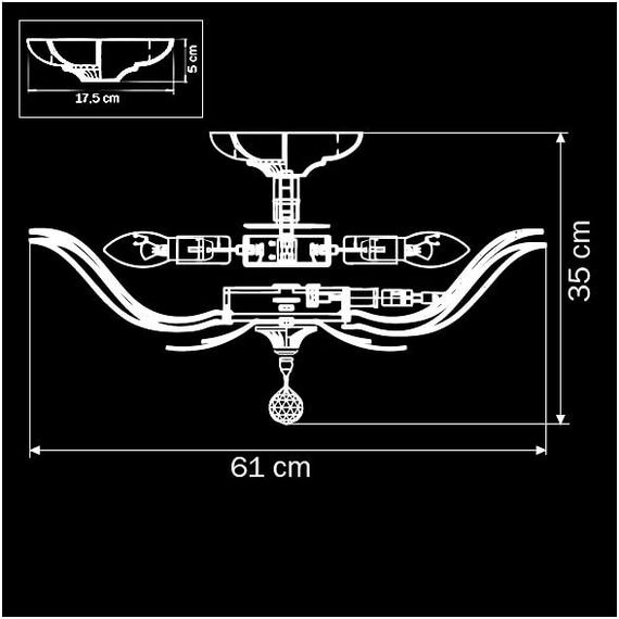 Потолочная люстра Osgona Riccio 705132