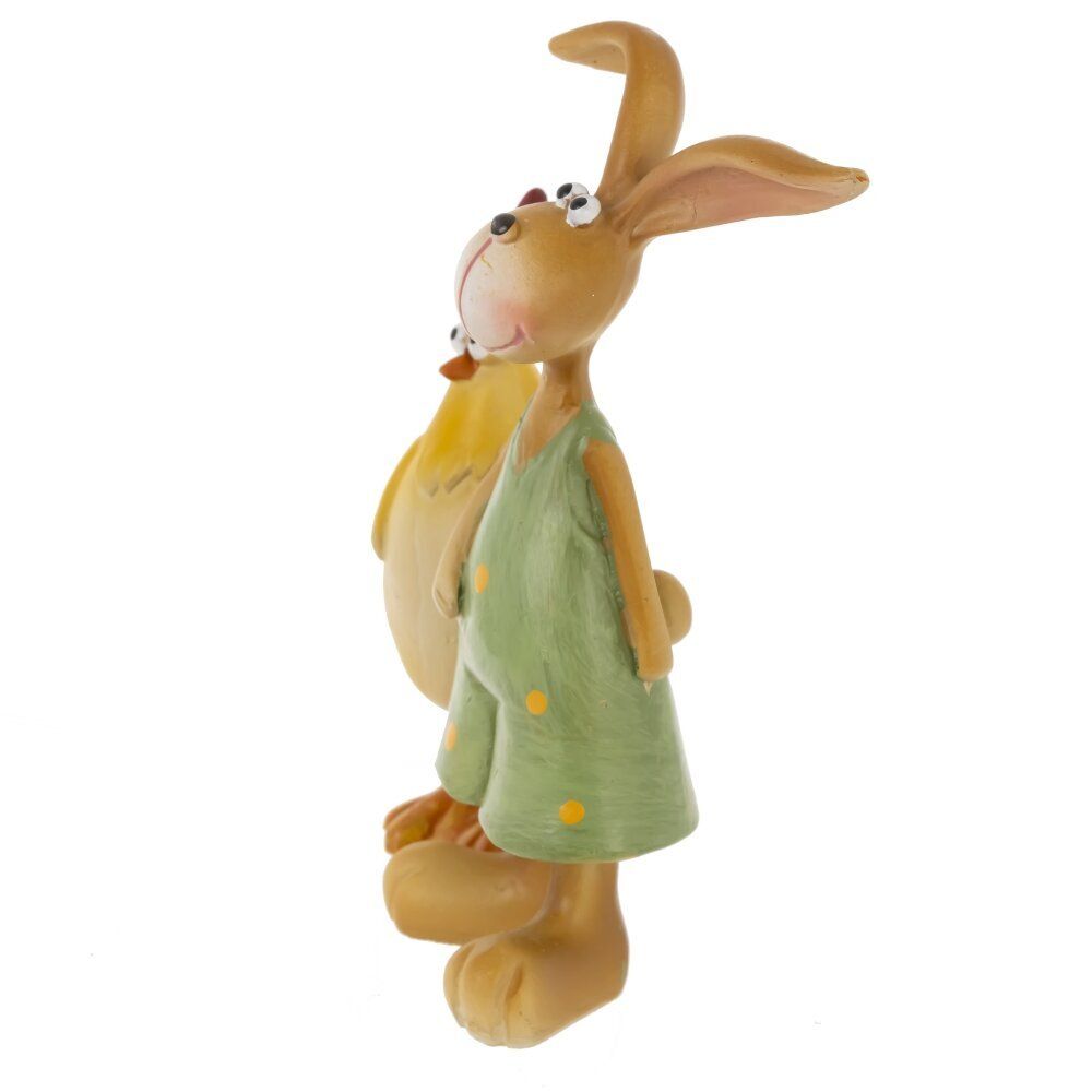 GAEM Фигурка декоративная "Заяц с петухом", L6 W2 H9 см, 2в.