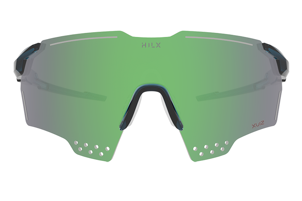 Спортивные очки HILX Gladiator (L) / Shiny Crystal Dark Green / Road Bike Lens