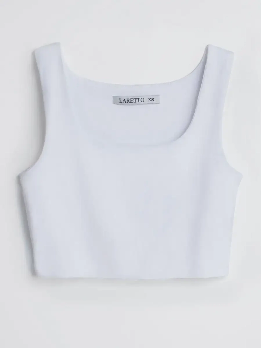 Белый кроп топ укороченный под пиджак