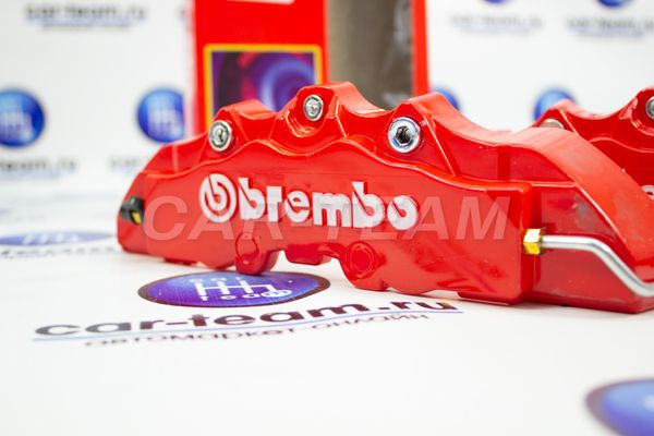 Накладки на задние суппорта красные Brembo большие (2шт)