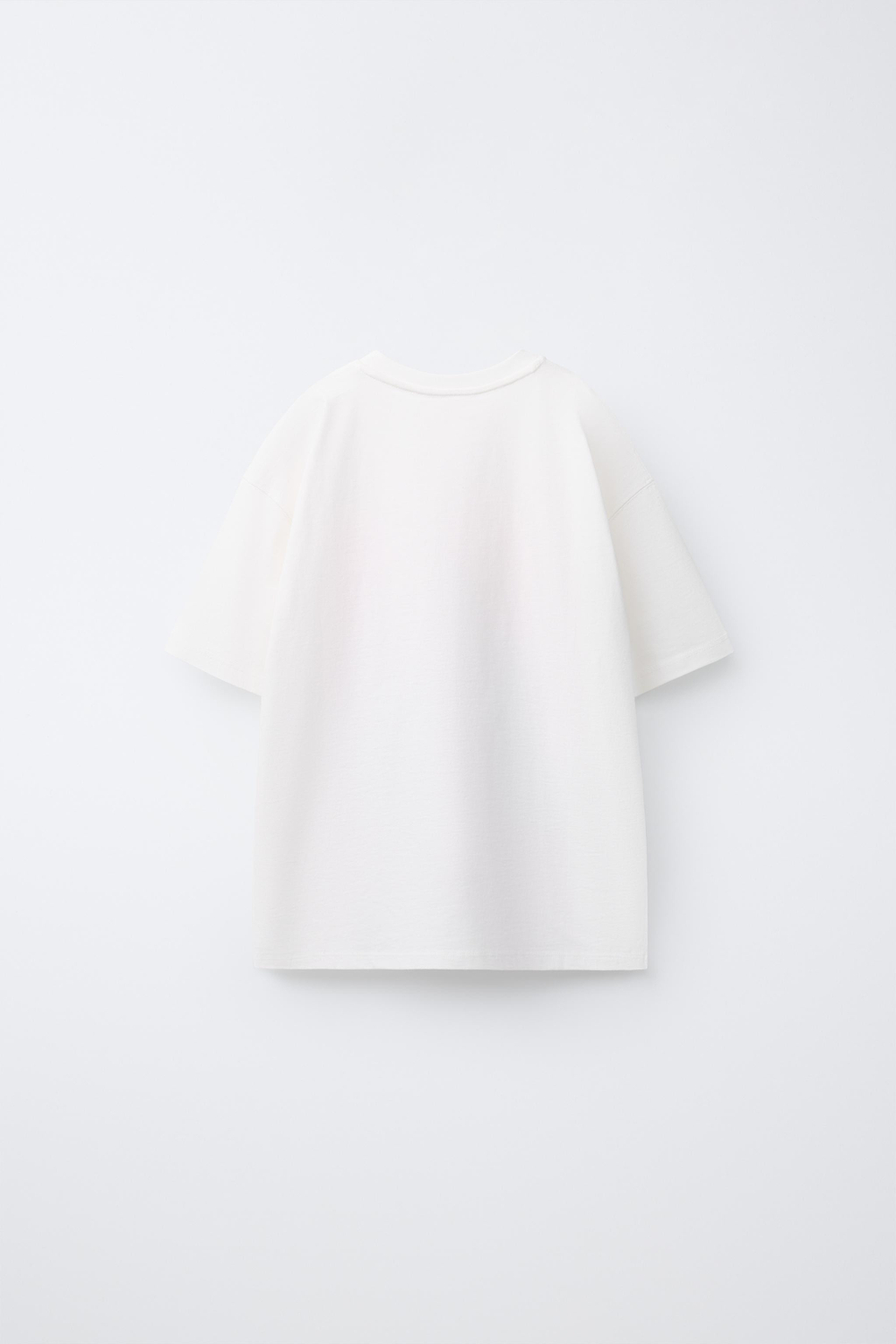 ZARA ФУТБОЛКА С ПРИНТОМ , БЕЛЫЙ