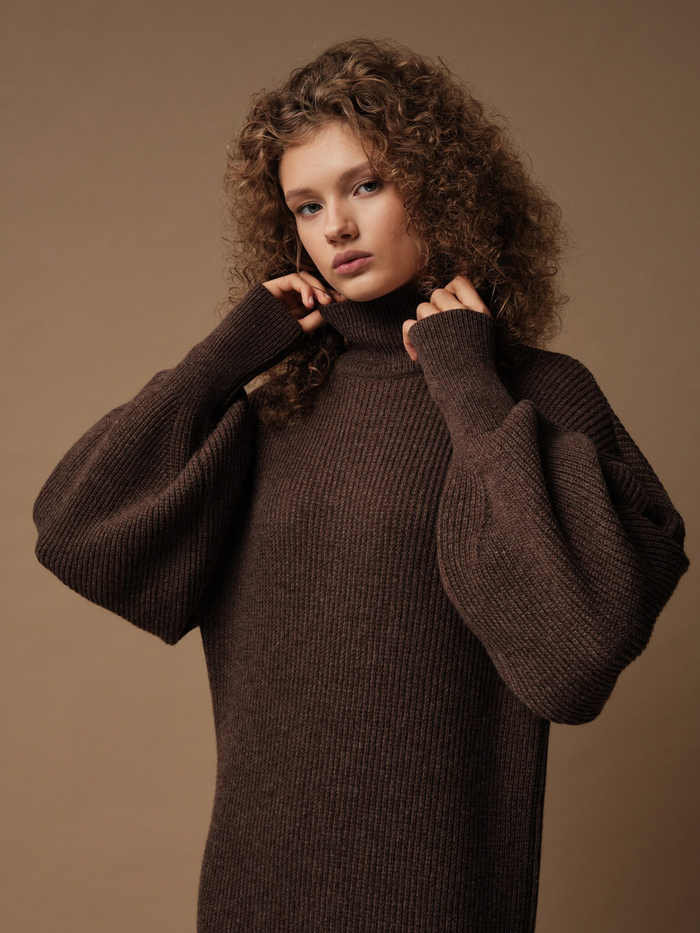 D0341-8100 Платье dbr, шоколадный