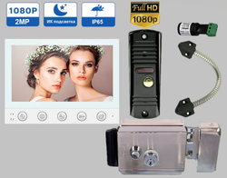 Комплект видеодомофона 2 Mp, FULL HD, 7 дюймов, для дома