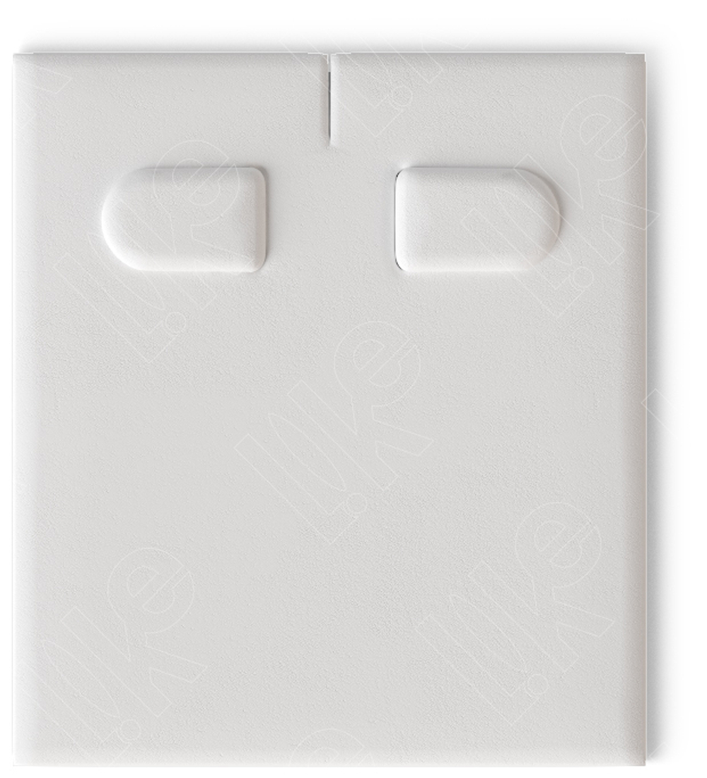 Вкладыш 03/наклонный/для серег/2 язычка/прорезь для нитки