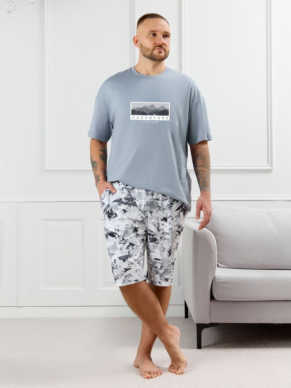 Костюм мужской Олимп-4 Виотекс СЕРЫЙ