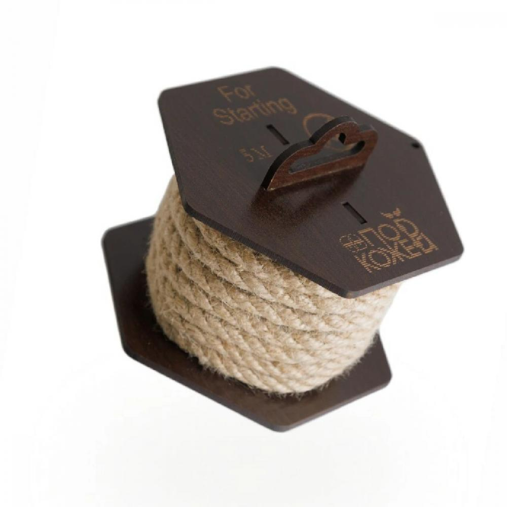 Джутовая веревка для шибари на катушке 5 м