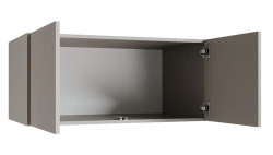 Шкаф 2-х дверный Валенсия, серо-коричневый