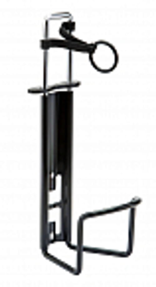 Флягодержатель CB-1430 алюминиевый черный, регулируемый для бутылок 1-1.5л