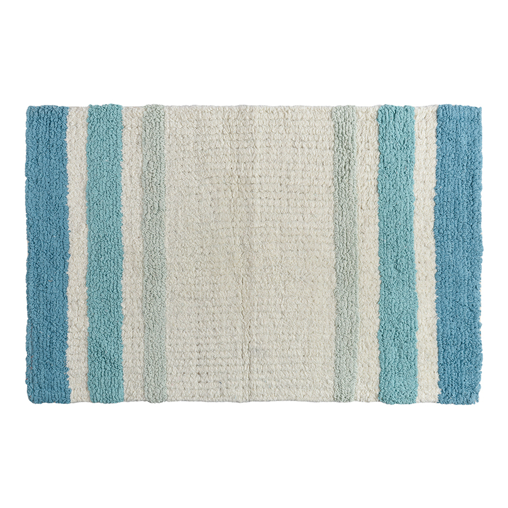 Коврик для ванной 50х80см Tkano Essential с синей полоской