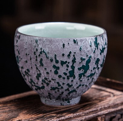 278179.1 Пиала ЛАВА 100 мл d=7 h= 5,5, керамика белый изумруд