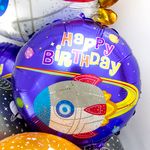 Шар (29"/74 см) Фигура, Ракета 1 шт.