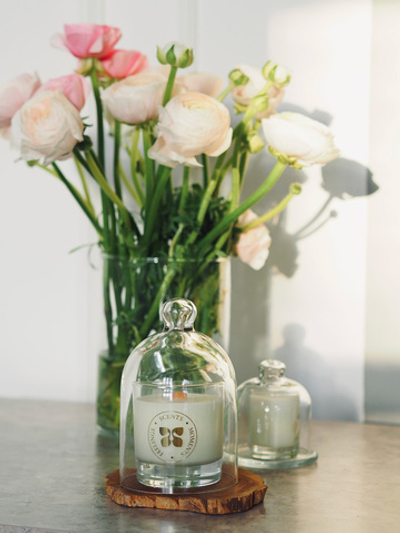 Свеча в стеклянном стакане 320 мл, Фирменный аромат «Sense You»