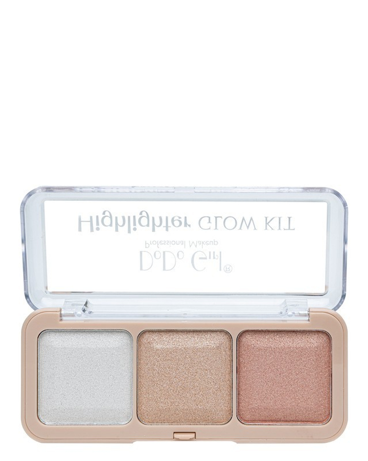 Хайлайтер DoDo Girl Glow Kit тон 01, 3 цвета, 12 г