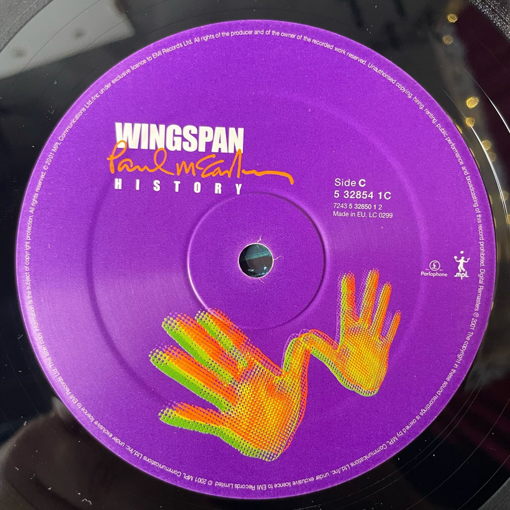 Винтажная виниловая пластинка LP Сборник Paul McCartney Wingspan Hits And History (UK 2001) Band On The Run