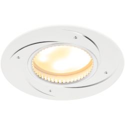 Светильник встраиваемый алюминиевый ЭРА KL43 WH/1 под лампу MR16 GU5.3 белый