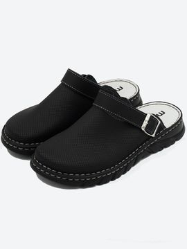 09 | "Lika" | Женские сабо (черный перфорация)