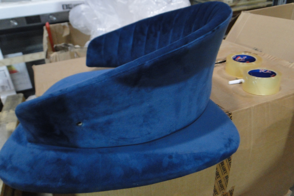 Стул Turin синий с золотыми ножками FR 0557Y