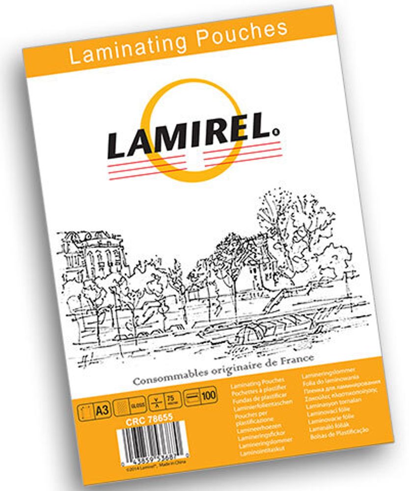 Пленка для ламинирования  Lamirel,  А3, 75мкм, 100 шт.