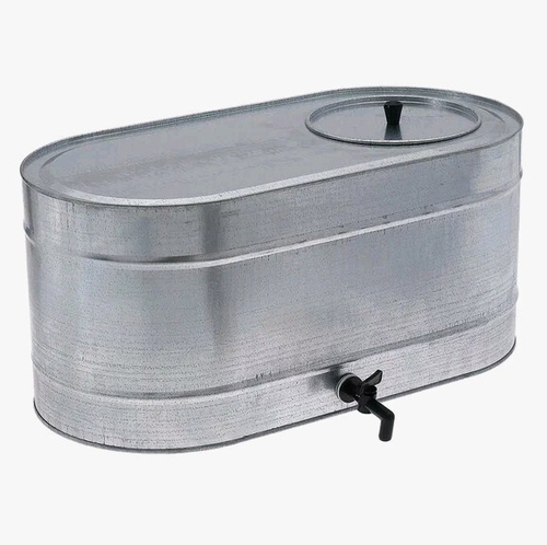 Бак оцинк. 55л с краном ОВАЛЬНЫЙ (Магнитогорск)