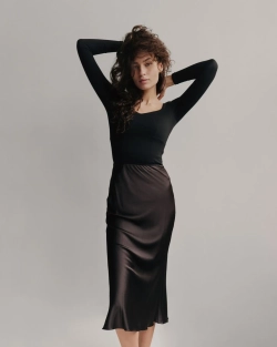 Юбка шелковая