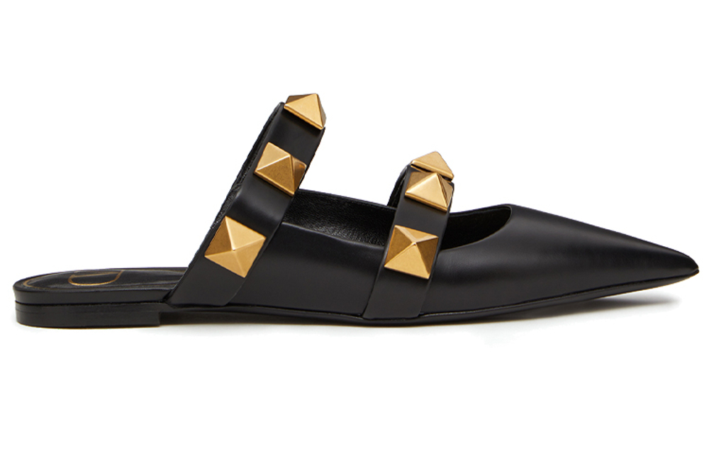 Valentino Garavani Roman Stud Flat Mules