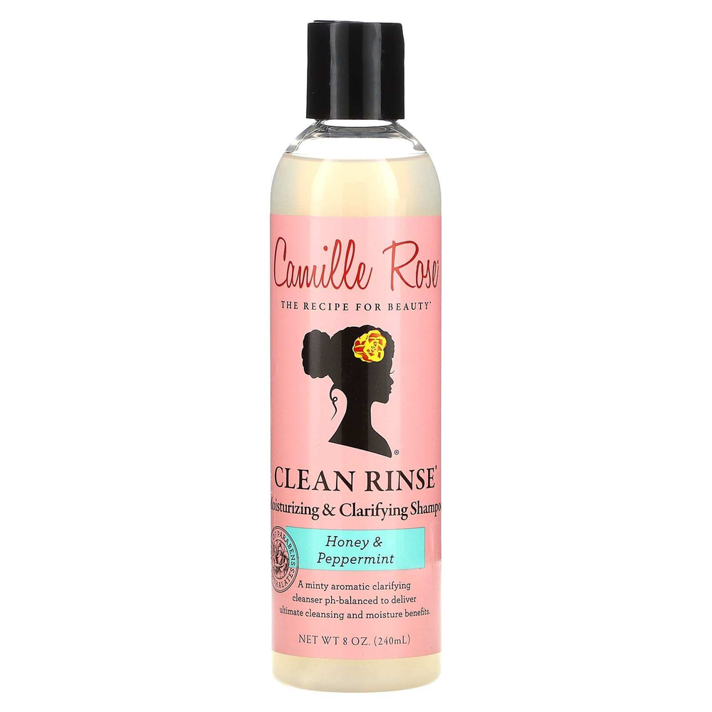 Camille Rose, Clean Rinse, увлажняющий и очищающий шампунь, мед и перечная мята, 240 мл (8 унций)
