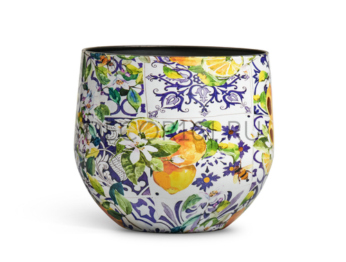 Кашпо TREEZ Effectory Savage Garden Чаша Capri в-26 см, д-27 см 41.33-25-24-126-YL-27