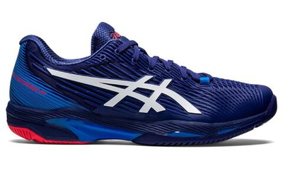 Мужские кроссовки теннисные Asics Solution Speed FF 2 - dive blue/white