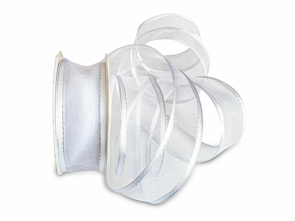 Лента-органза с атласным край 2,5см*25яр