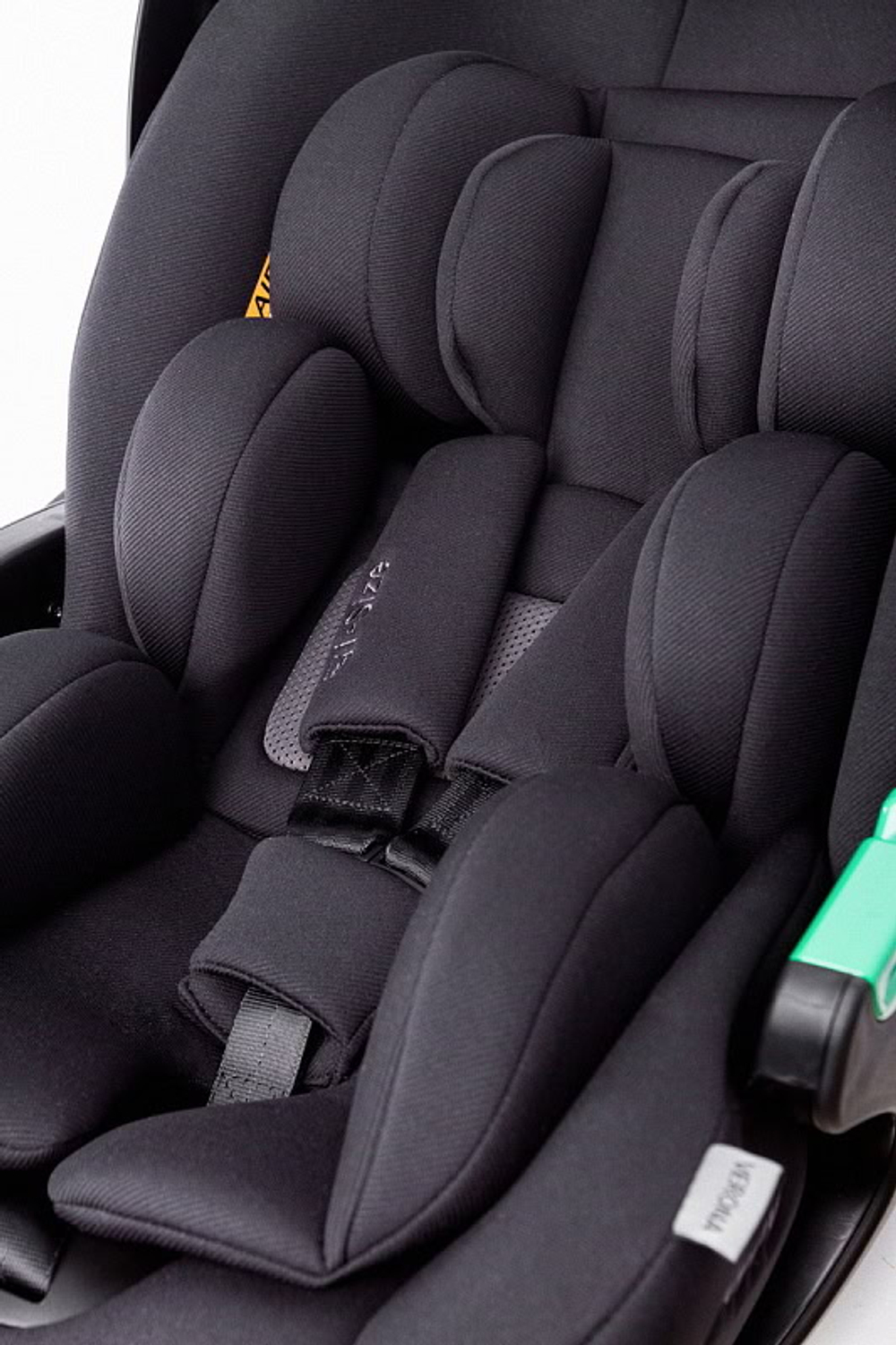 Детская коляска Peppy Monaco 3 в 1 с автокреслом Verona Black Black (черный), рама черная матовая