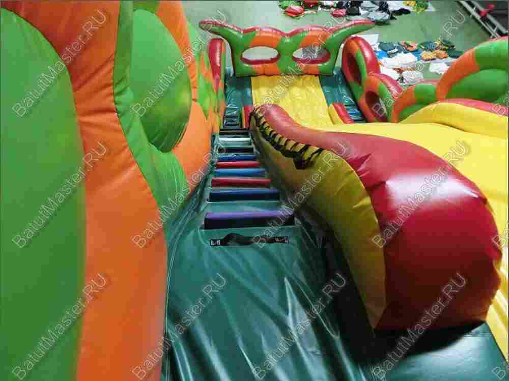Коммерческий надувной батут-горка "Дракон" 15*7*11 м