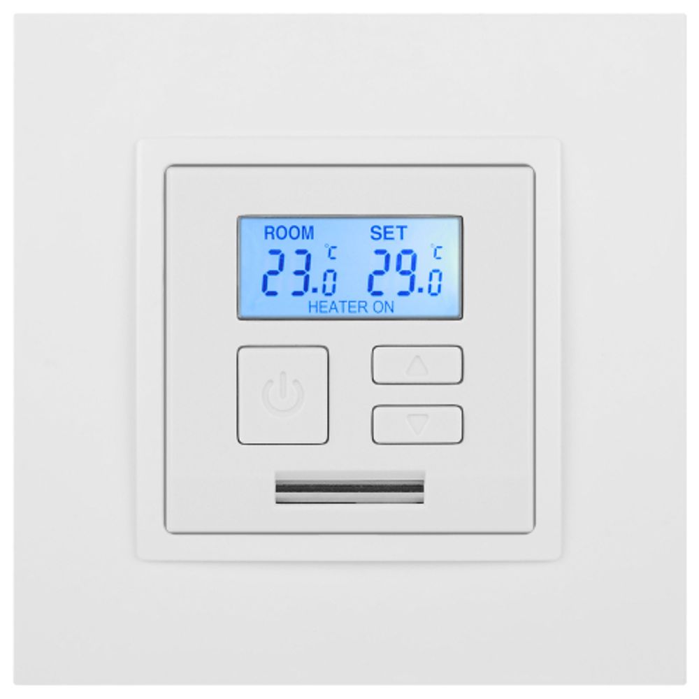 Терморегулятор ЭРА Elegance 14-4111-01М универс.230В-Imax16А, белый матовый