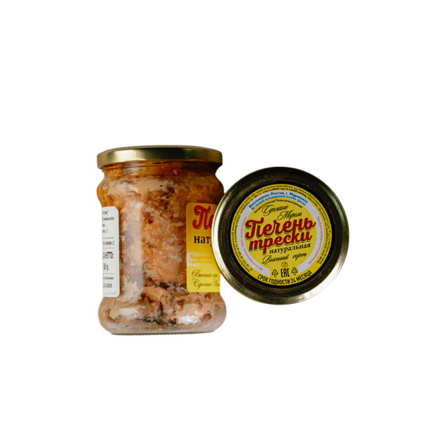 Печень трески кусковая 500 г