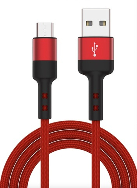 Кабель ROSCO Type-C 1 метр оптом (арт. CABLE-USB-TYPE-C-1M-RED)