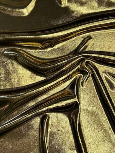 Вискоза черная с золотым напылением