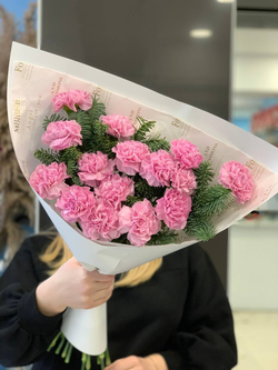 Букет цветов Диантусы с нобилисом